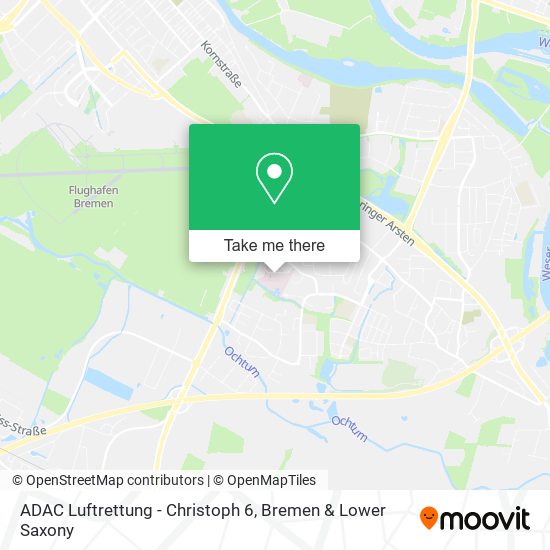ADAC Luftrettung - Christoph 6 map