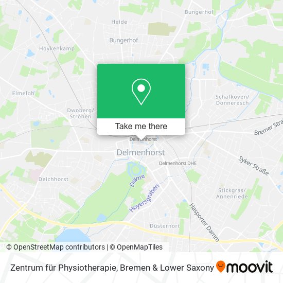 Zentrum für Physiotherapie map