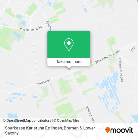 Sparkasse Karlsruhe Ettlingen map