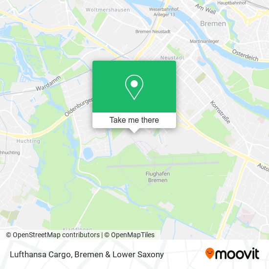 Lufthansa Cargo map