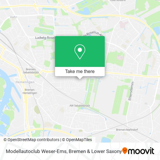 Modellautoclub Weser-Ems map