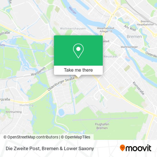 Die Zweite Post map