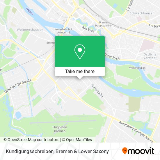 Kündigungsschreiben map