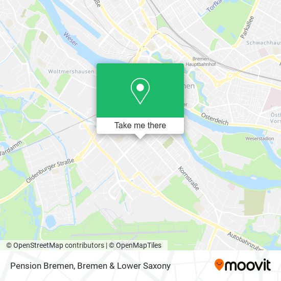Pension Bremen map