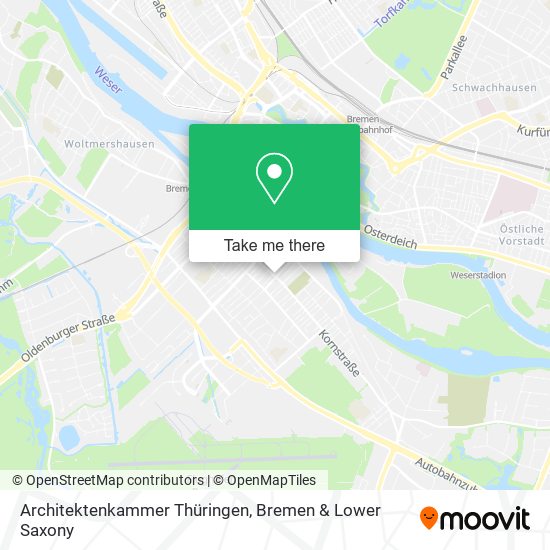 Architektenkammer Thüringen map