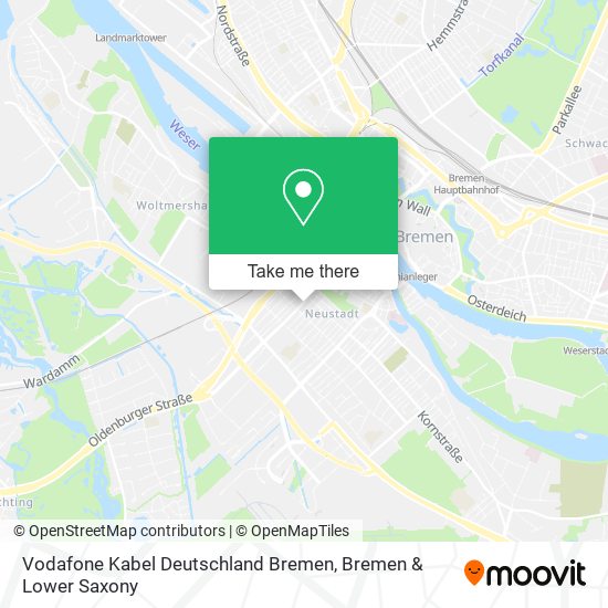 Vodafone Kabel Deutschland Bremen map