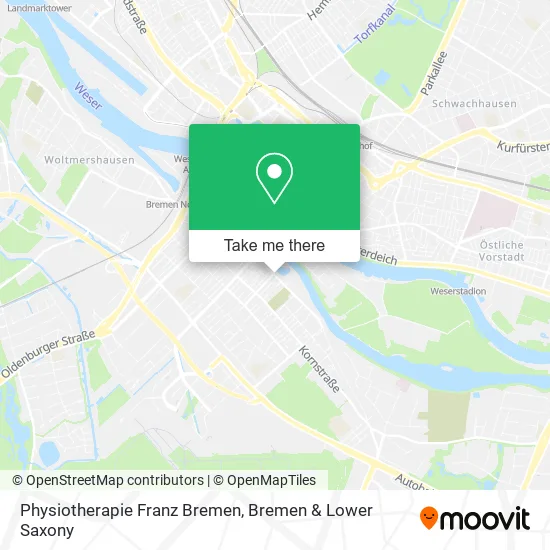Карта Physiotherapie Franz Bremen