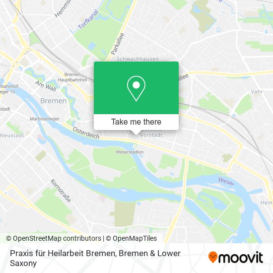 Praxis für Heilarbeit Bremen map