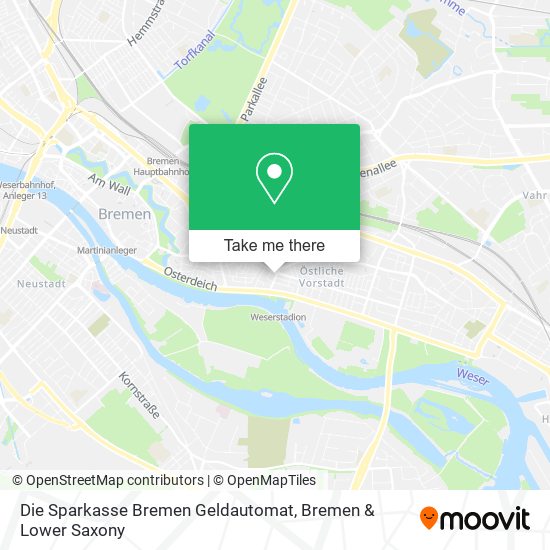 Die Sparkasse Bremen Geldautomat map