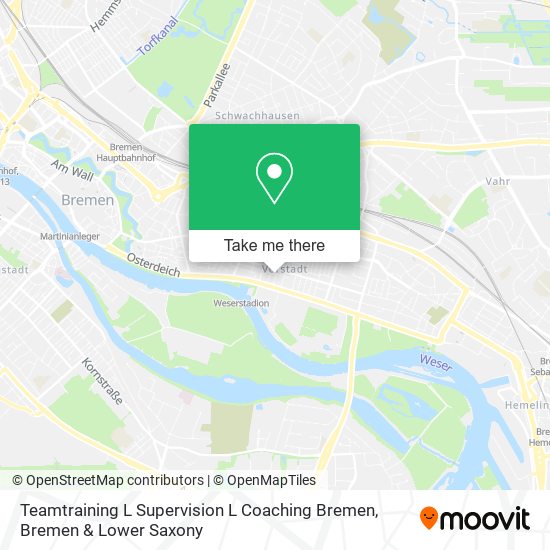 Teamtraining L Supervision L Coaching Bremen map