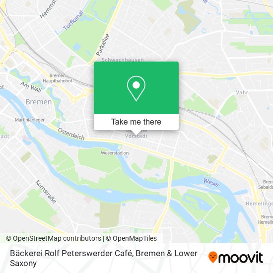 Bäckerei Rolf Peterswerder Café map