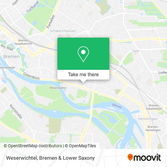 Weserwichtel map