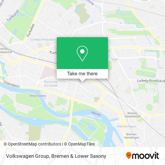 Volkswagen Group map