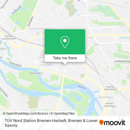 TÜV Nord Station Bremen-Hastedt map