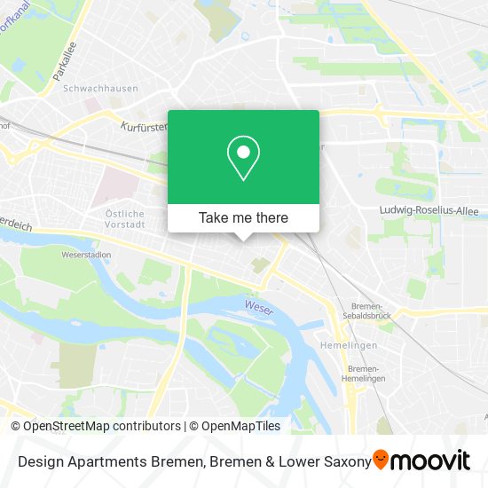 Design Apartments Bremen map