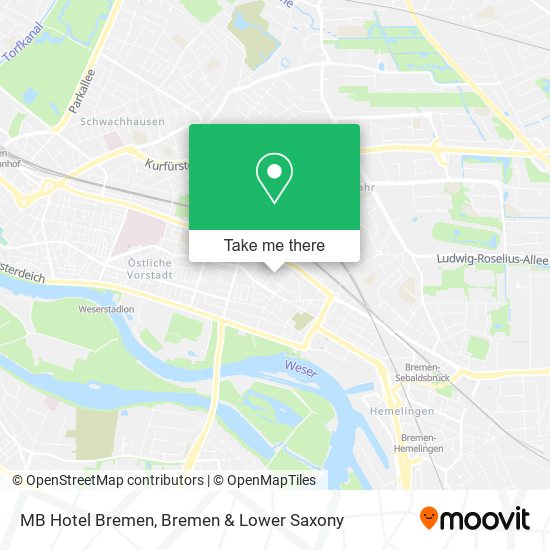 MB Hotel Bremen map