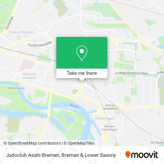 Judoclub Asahi Bremen map