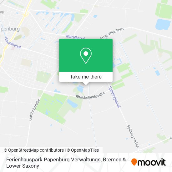 Ferienhauspark Papenburg Verwaltungs map