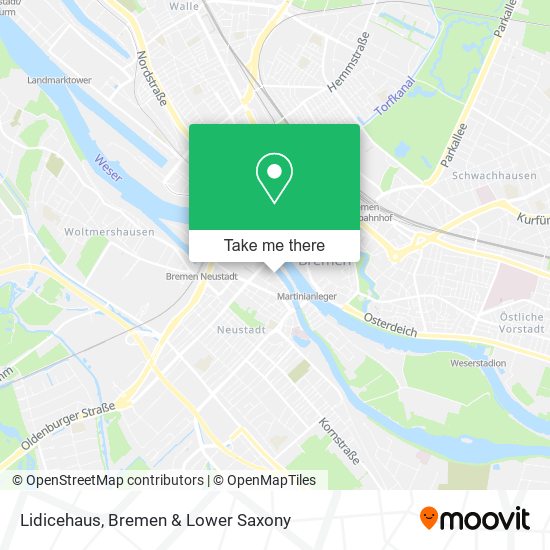 Lidicehaus map