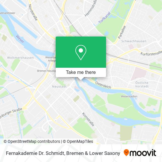 Fernakademie Dr. Schmidt map