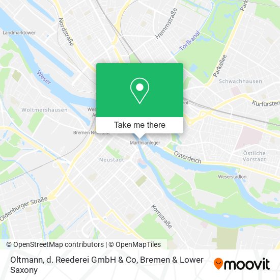 Oltmann, d. Reederei GmbH & Co map
