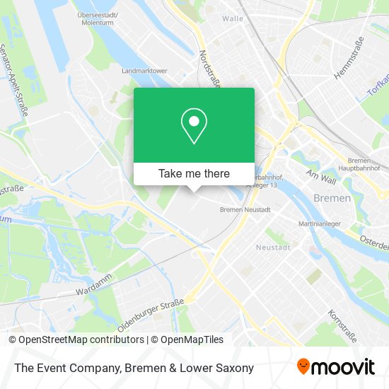 The Event Company map