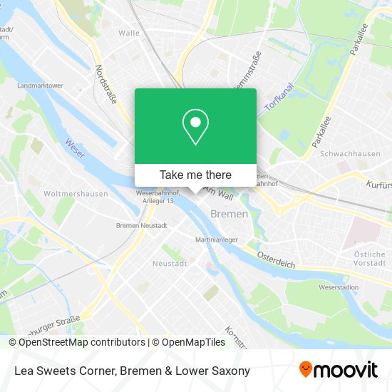 Lea Sweets Corner map