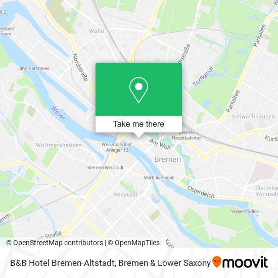 B&B Hotel Bremen-Altstadt map