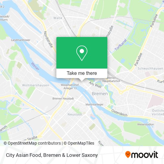 City Asian Food map