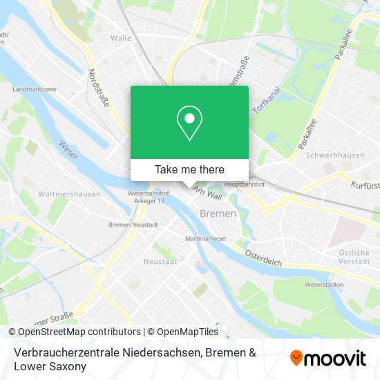 Verbraucherzentrale Niedersachsen map