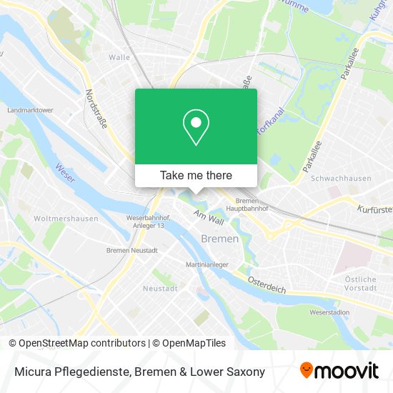 Micura Pflegedienste map