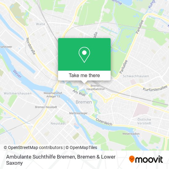 Карта Ambulante Suchthilfe Bremen
