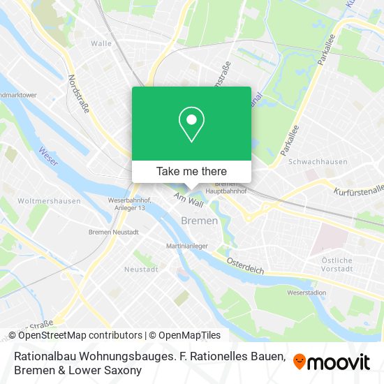 Карта Rationalbau Wohnungsbauges. F. Rationelles Bauen