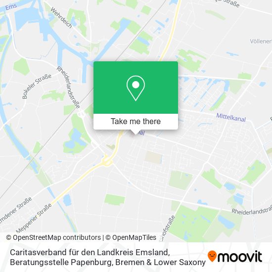 Caritasverband für den Landkreis Emsland, Beratungsstelle Papenburg map