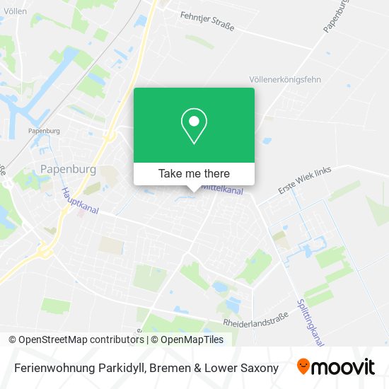 Ferienwohnung Parkidyll map