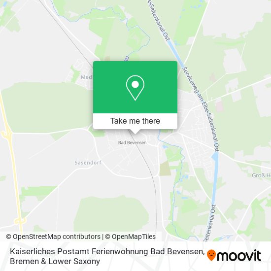 Карта Kaiserliches Postamt Ferienwohnung Bad Bevensen