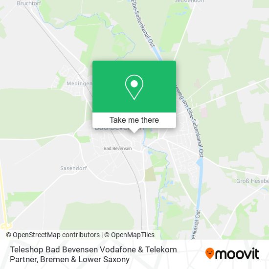 Карта Teleshop Bad Bevensen Vodafone & Telekom Partner
