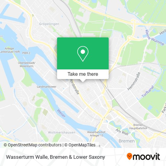 Wasserturm Walle map