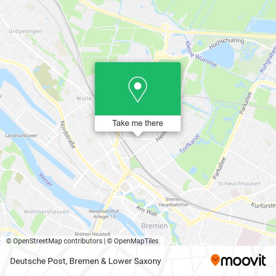 Deutsche Post map