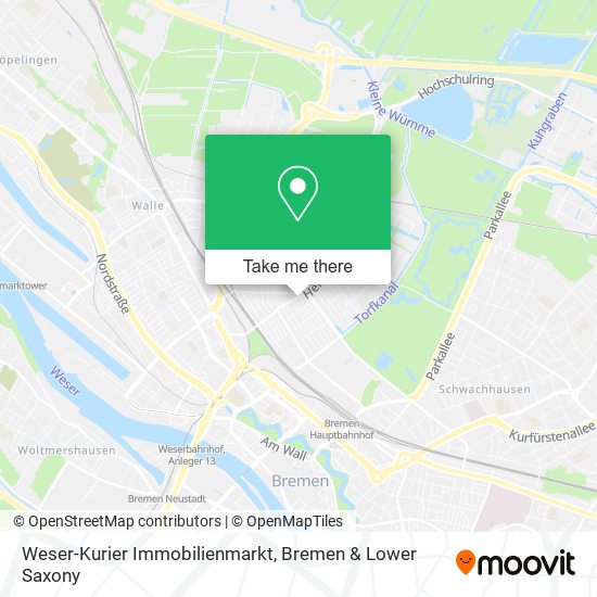 Weser-Kurier Immobilienmarkt map