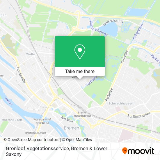 Grönloof Vegetationsservice map