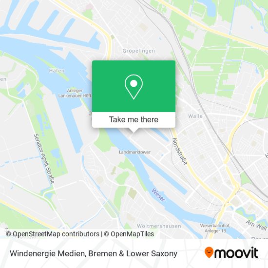 Windenergie Medien map