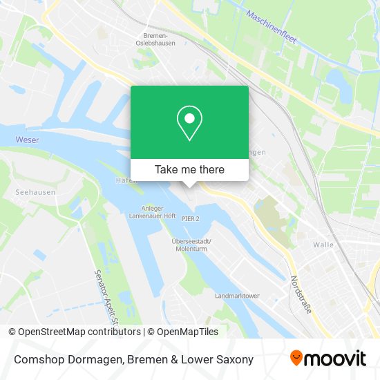 Comshop Dormagen map