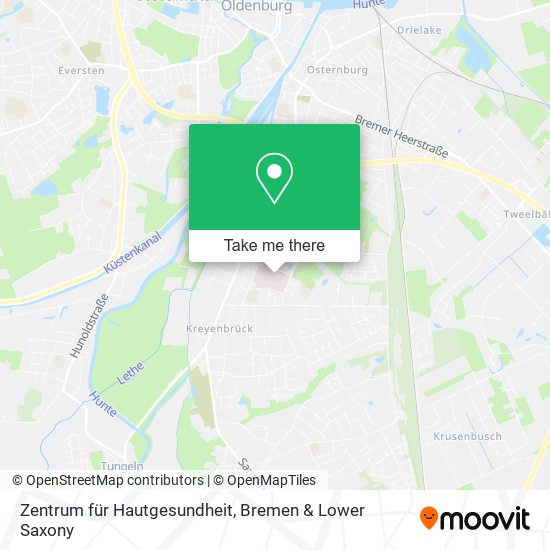 Zentrum für Hautgesundheit map