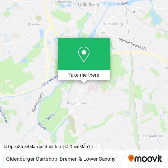 Oldenburger Dartshop map