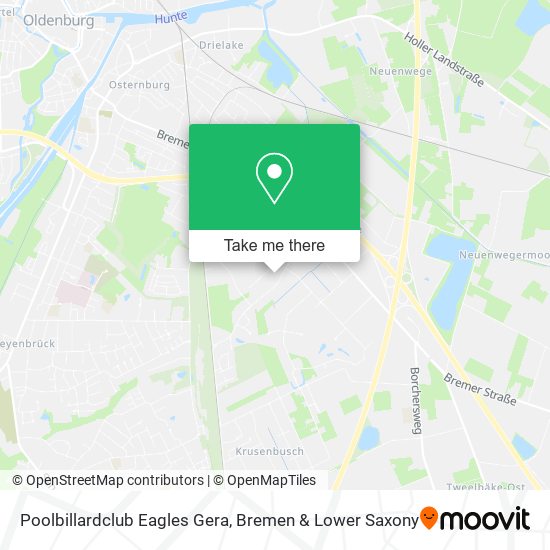 Poolbillardclub Eagles Gera map