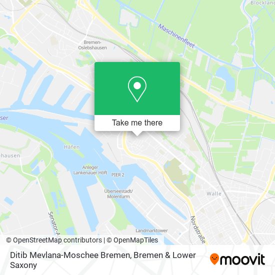 Ditib Mevlana-Moschee Bremen map