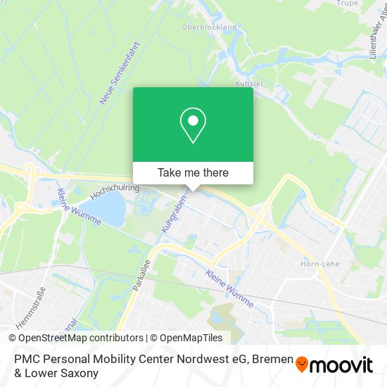 Карта PMC Personal Mobility Center Nordwest eG