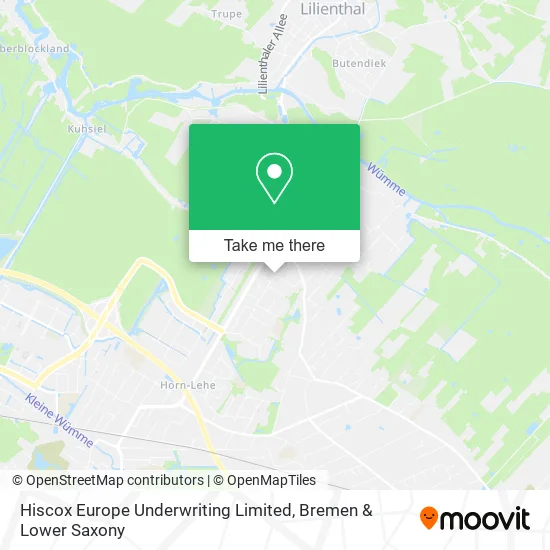 Карта Hiscox Europe Underwriting Limited