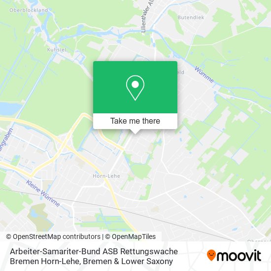 Arbeiter-Samariter-Bund ASB Rettungswache Bremen Horn-Lehe map